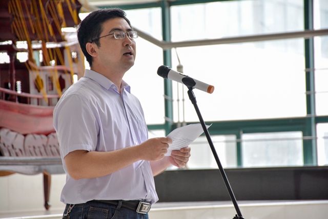 公司党委副书记王迅讲话 李博一摄影